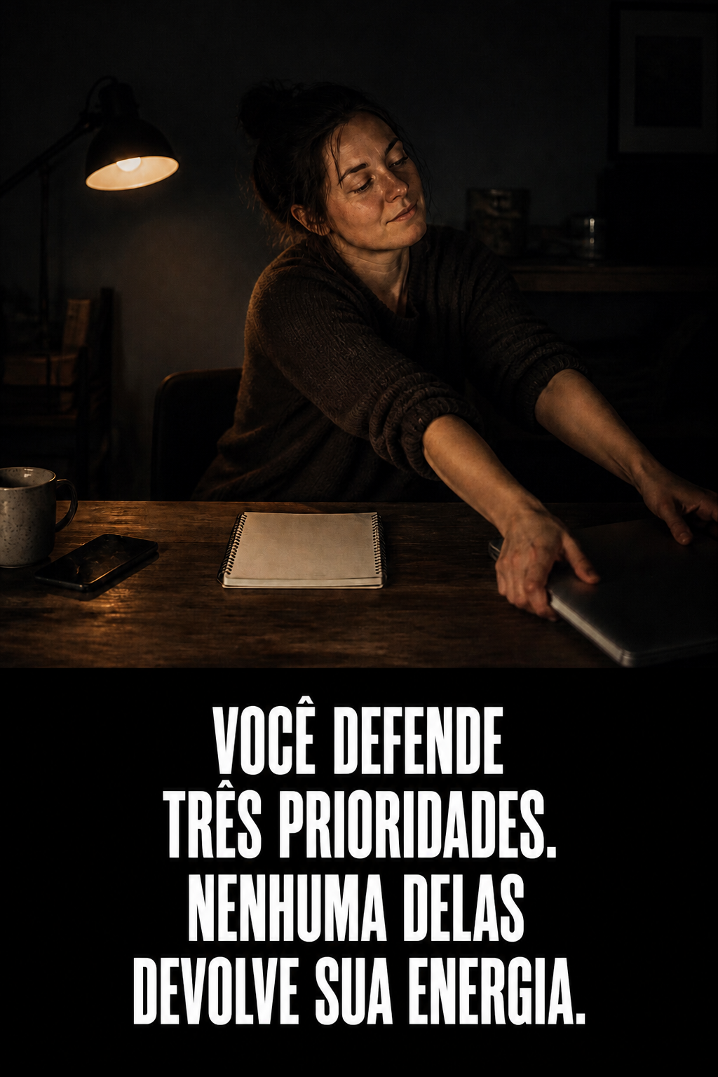 Arte da Trevvo para salvar o artigo As 3 coisas que você finge que importam — e que estão te esgotando no Pinterest