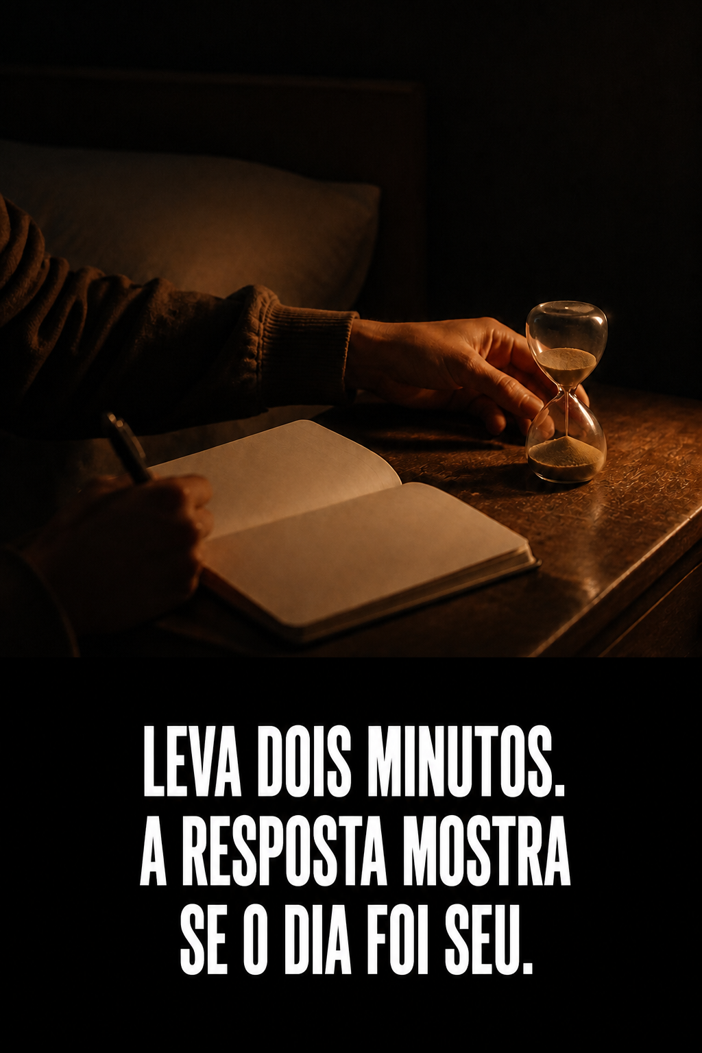 Arte da Trevvo para salvar o artigo A pergunta de 2 minutos que revela se você está vivendo ou só cumprindo tabela no Pinterest