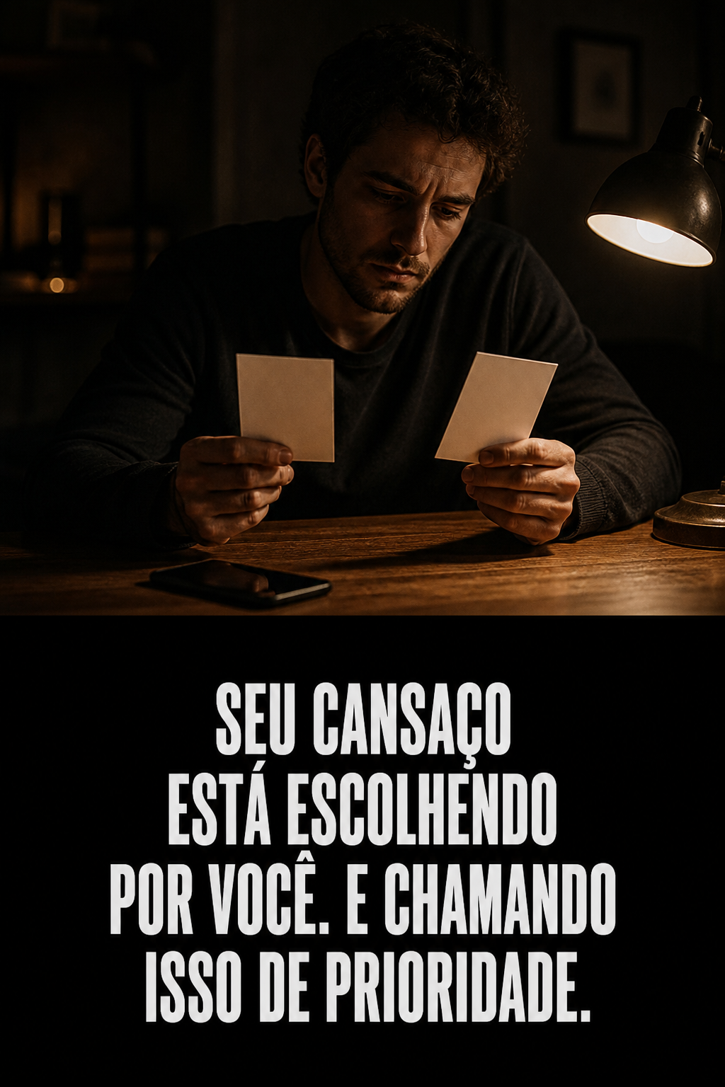 Arte da Trevvo para salvar o artigo O que está decidindo por você: seus valores ou o seu cansaço? no Pinterest