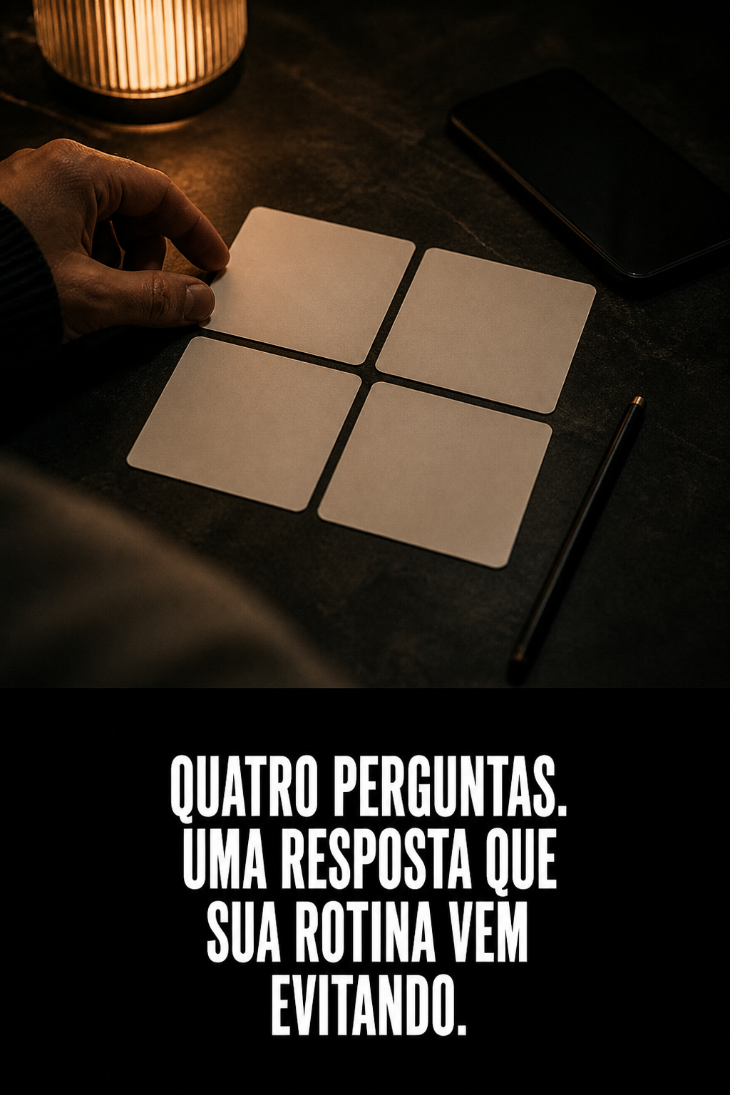 Arte da Trevvo para salvar o artigo O Teste do Trevo: 4 perguntas para saber se você está no controle da sua vida no Pinterest
