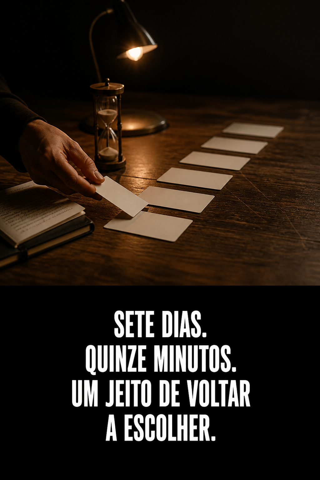 Arte da Trevvo para salvar o artigo 7 dias, 15 minutos por dia: o protocolo para sair do piloto automático no Pinterest